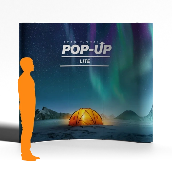 Traditional - Pop - Up - Lite - Curved - 3x3 4