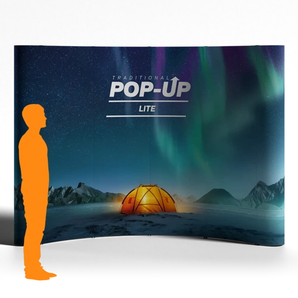 Traditional - Pop - Up - Lite - Curved - 4x3 4